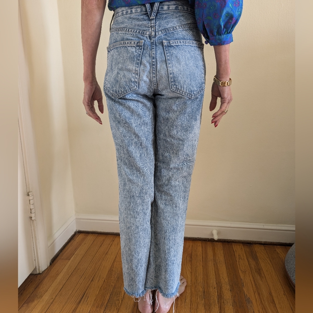 Veronica Beard - High-Waisted Straight-Leg Distressed Jeans